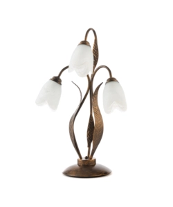 LAMPADA DA TAVOLO 3 LUCI ONLI "GRANDE" BRONZO E14
